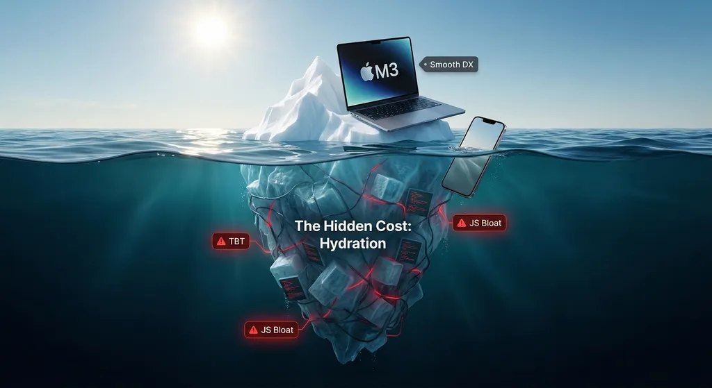 El costo oculto de React: Cuándo volver a Vanilla JS o Astro